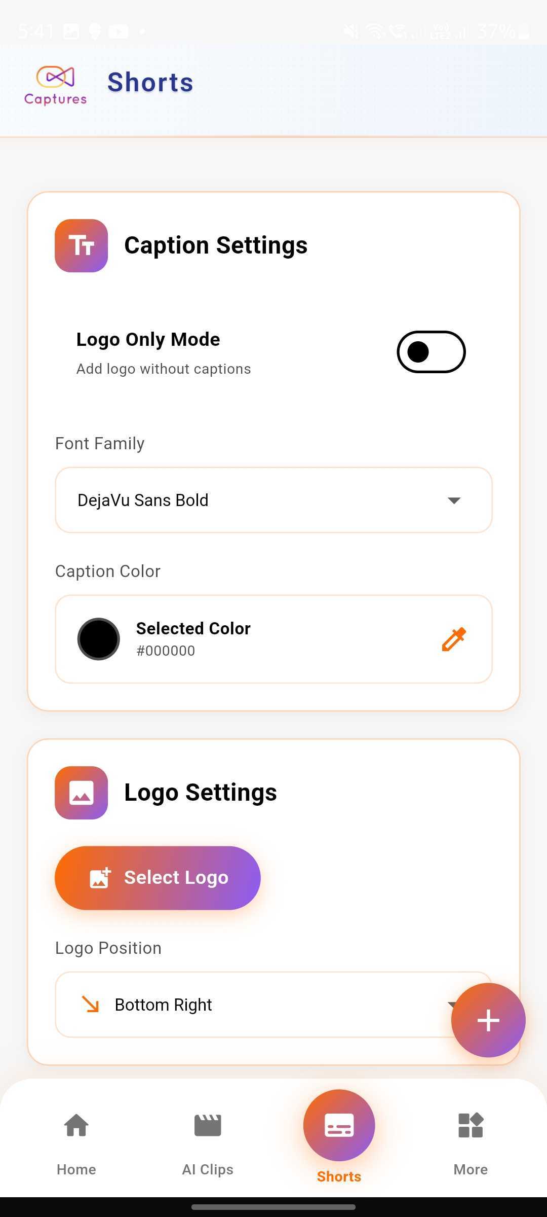AI Captioning Feature Demo
